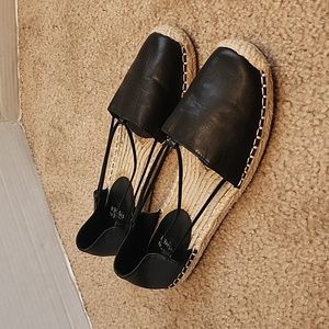 Eileen Fisher Lee D'Orsay Leather Espadrilles